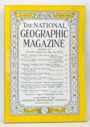 Item #4980008 The National Geographic Magazine, Volume CXI, Number Three (March, 1957). Melville...
