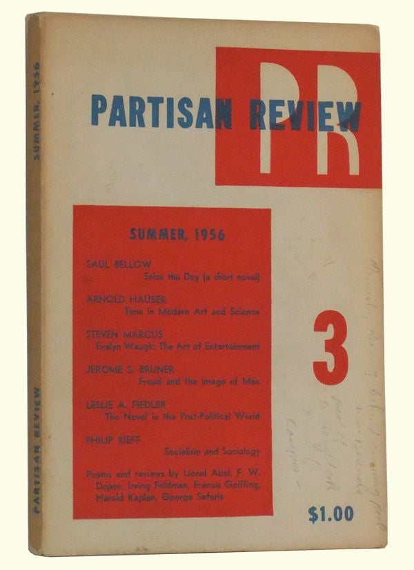 Item #4980030 The Partisan Review, Volume XXIII, Number 3 (Summer, 1956). William Phillips, Philip Rahv, Saul Bellow, Arnold Hauser, Steven Marcus, Jerome S. Bruner, Leslie A. Fiedler, Philip Rieff, others.
