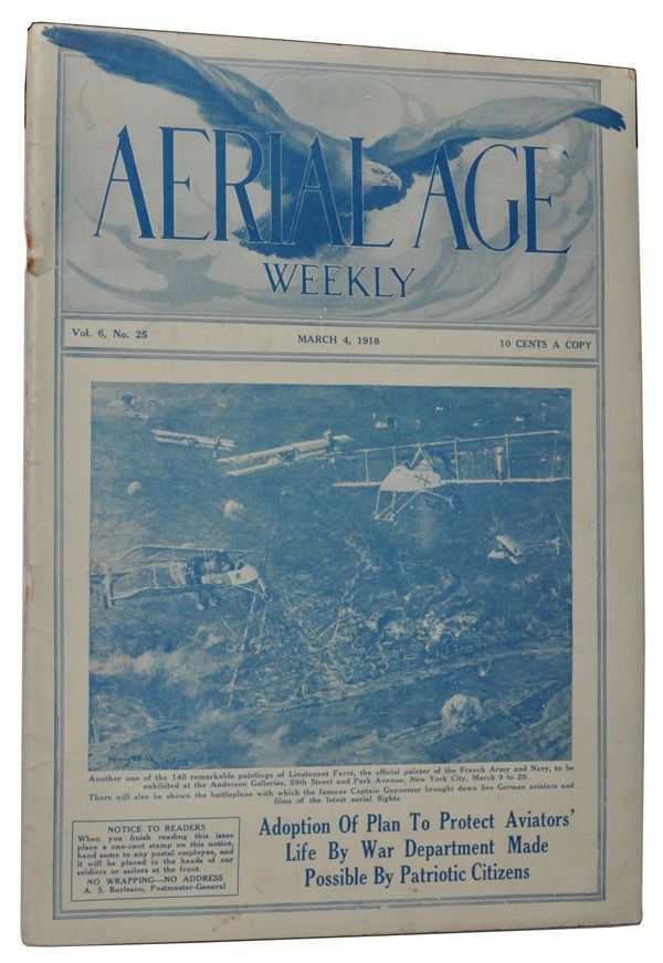 Item #5080005 Aerial Age Weekly, Vol. VI, No. 25 (March 4, 1918). G. Douglas Wardrop.