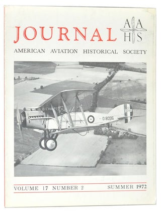 Item #5080038 American Aviation Historical Society Journal, Volume 17, Number 2 (Summer 1972)....