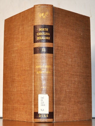 Item #5170074 The Frank C. Brown Collection of North Carolina Folklore, Volume 6: Popular Beliefs...