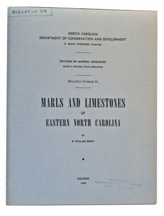 Item #5190002 Marls and Limestones of Eastern North Carolina; Division of Mineral Resources...