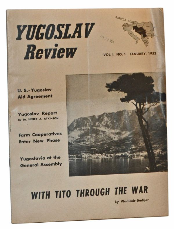 Item #5200024 Yugoslav Review, Volume I, Number 1 (January, 1952). Henry A. Atkinson, Vladimir Dedijer, others.