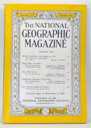 Item #5250003 The National Geographic Magazine, Volume CXIV, Number Two (August, 1958). Melville...