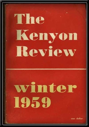 Item #5270027 The Kenyon Review, Vol. 21, No. 1 (Winter 1959). John Crowe Ransome, R. P....