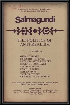 Item #5290011 Salmagundi, Number 42 (Summer-Fall 1978). Robert Boyers, Gerald Graff, Leslie...