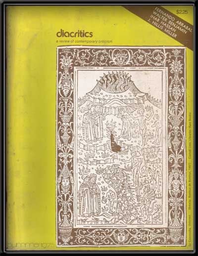 Diacritics: a Review of Contemporary Criticism, Volume 5, No. 2 Summer 1975  by David I. Grossvogel, Carol Jacobs, David Carroll, Ihab on Cat's Cradle 