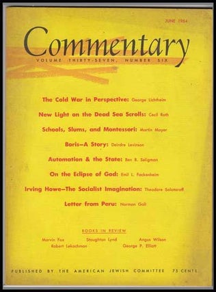 Item #5300026 Commentary: Vol. 37, No. 6 (June 1964). Norman Podhoretz, George Lichtheim, Cecil...