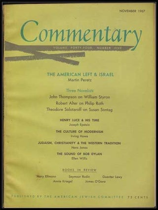 Item #5300033 Commentary: Vol. 44, No. 5 (November 1967). Norman Podhoretz, Martin Peretz, John...