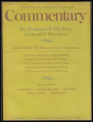 Item #5300037 Commentary: Vol. 46, No. 2 (August 1968). Norman Podhoretz, Daniel P. Moynihan,...
