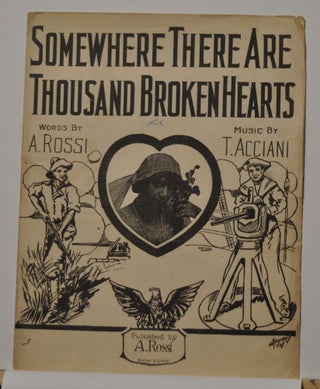 Item #5310002 Somewhere There Are Thousand Broken Hearts (Sheet Music). Anthony Rossi, Tobbia...
