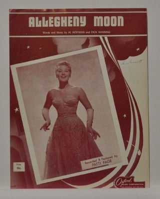 Item #5310039 Allegheny Moon (sheet music). Al Hoffman, Dick Manning