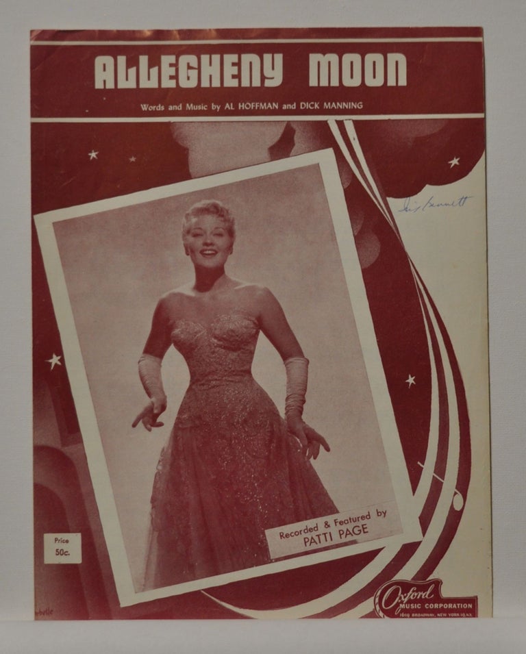 Item #5310039 Allegheny Moon (sheet music). Al Hoffman, Dick Manning.