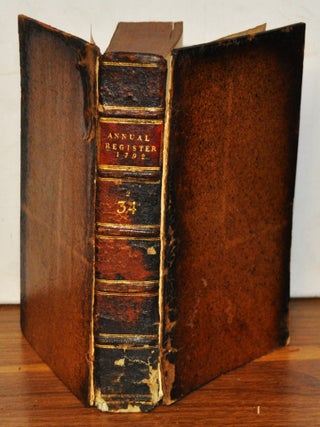 Item #5320021 The Annual Register, or a View of the History, Politics, and Literature, for the...