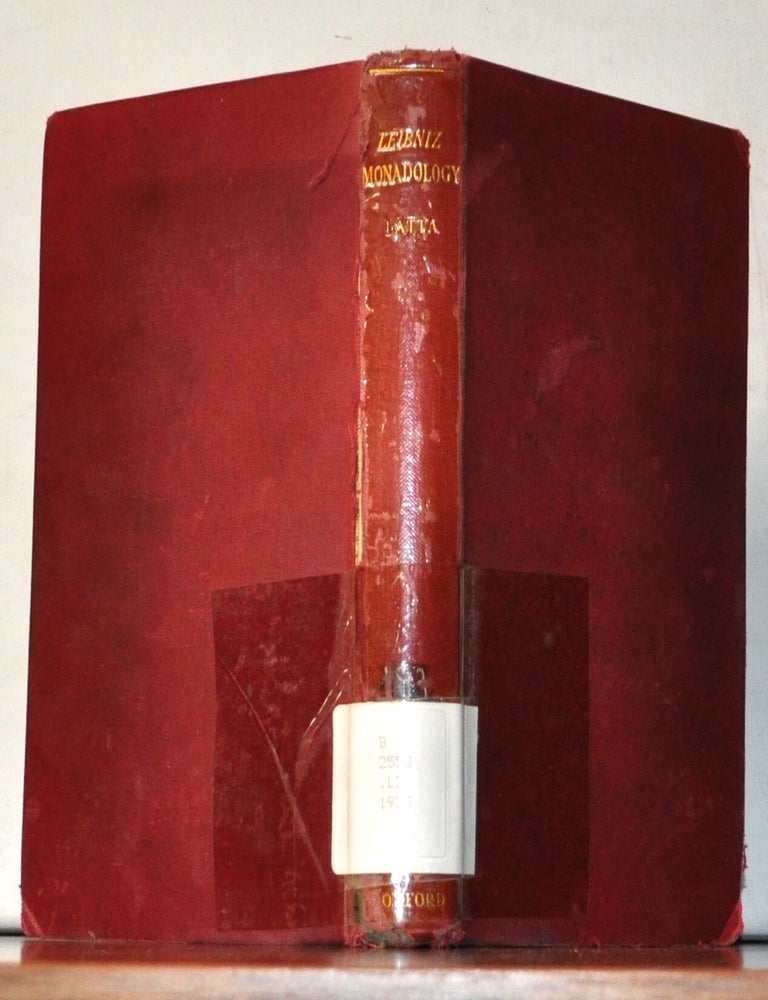 Item #5330086 Leibniz: The Monadology and Other Philosophical Writings. Gottfried Leibniz, Robert Latta, intro trans., notes.