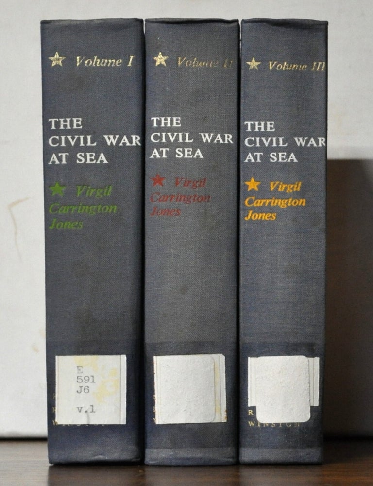 Item #5350031 The Civil War at Sea, Volumes I, II, and III. Virgil Carrington Jones.